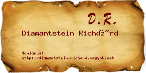Diamantstein Richárd névjegykártya